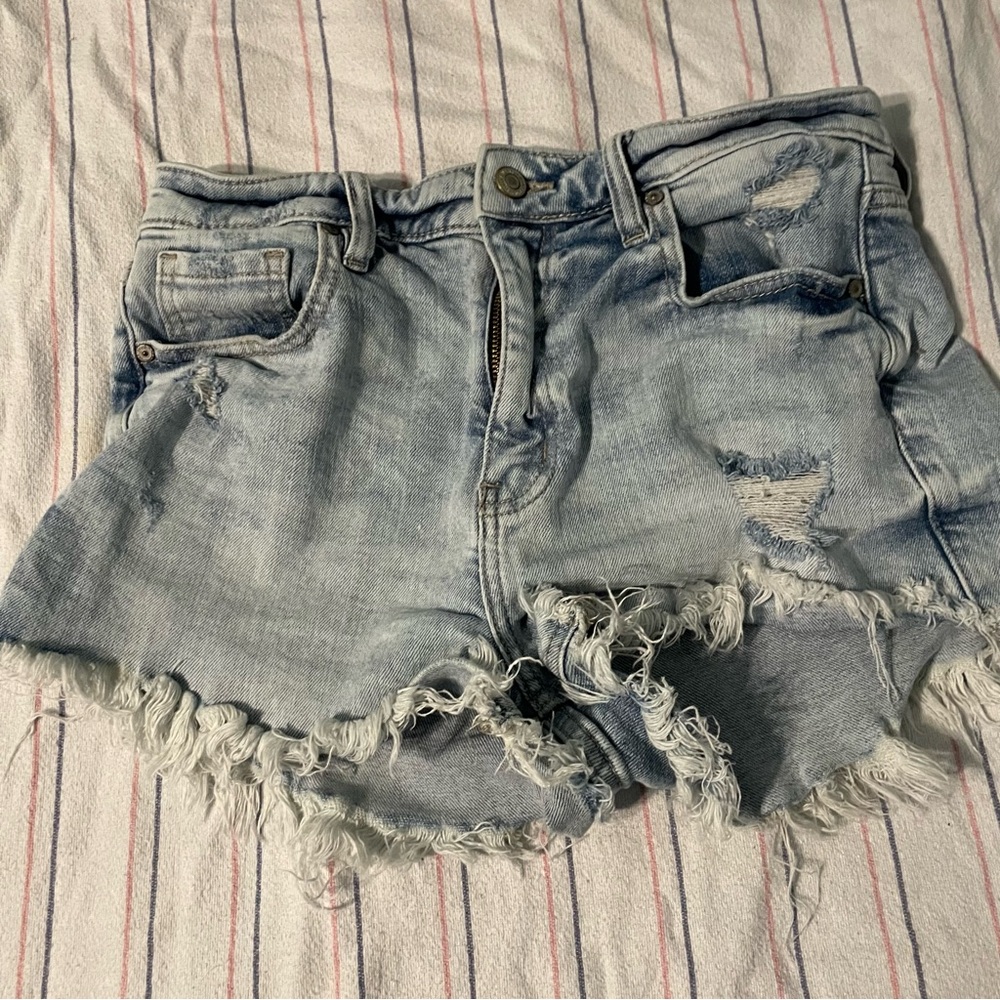 5/$25 SALE Women’s Size Small Eunina Light Blue Distressed Jean Shorts